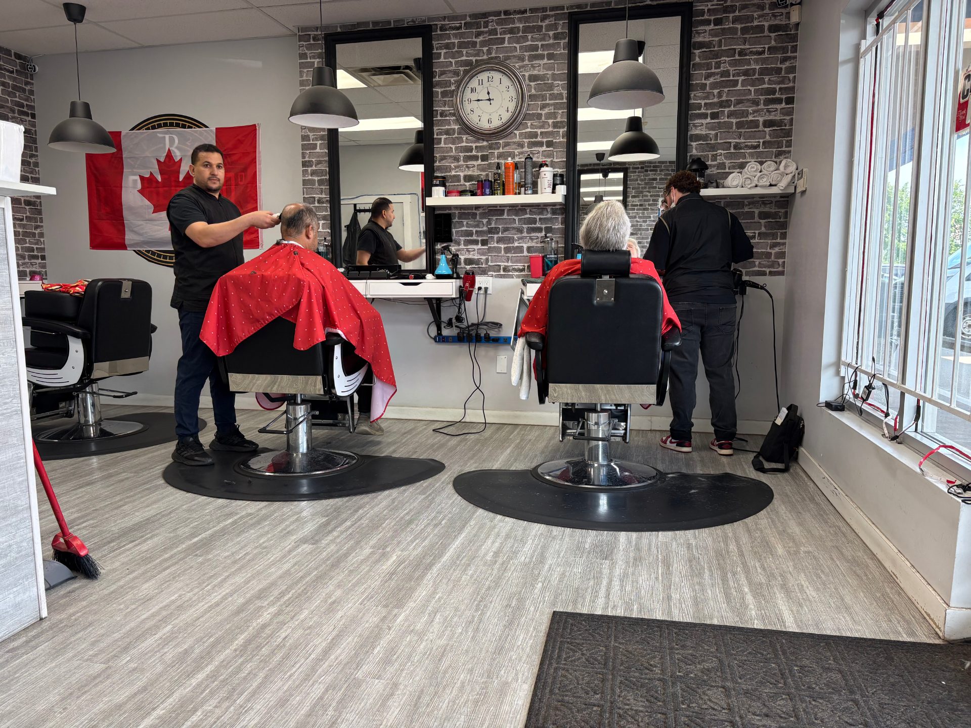Interior of Capilano Barbershop